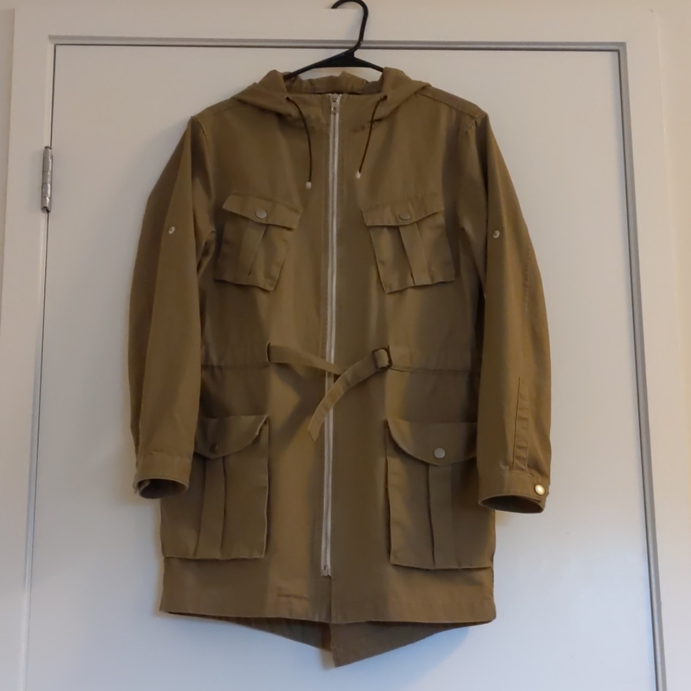 Rag & Bone light olive coat